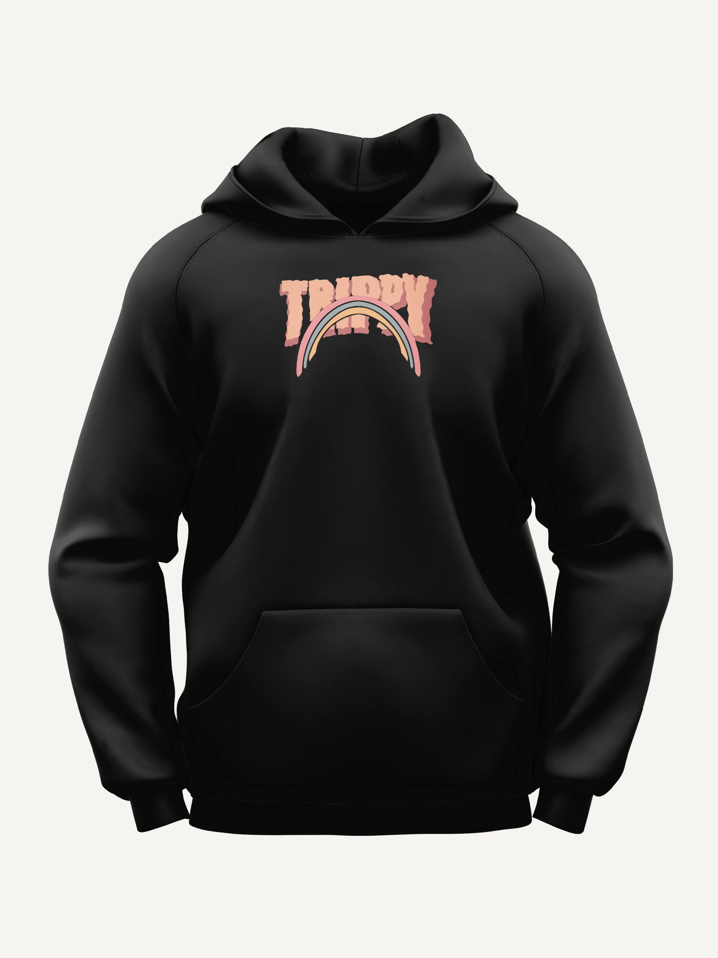 Black Trippy Vibes Hoodie