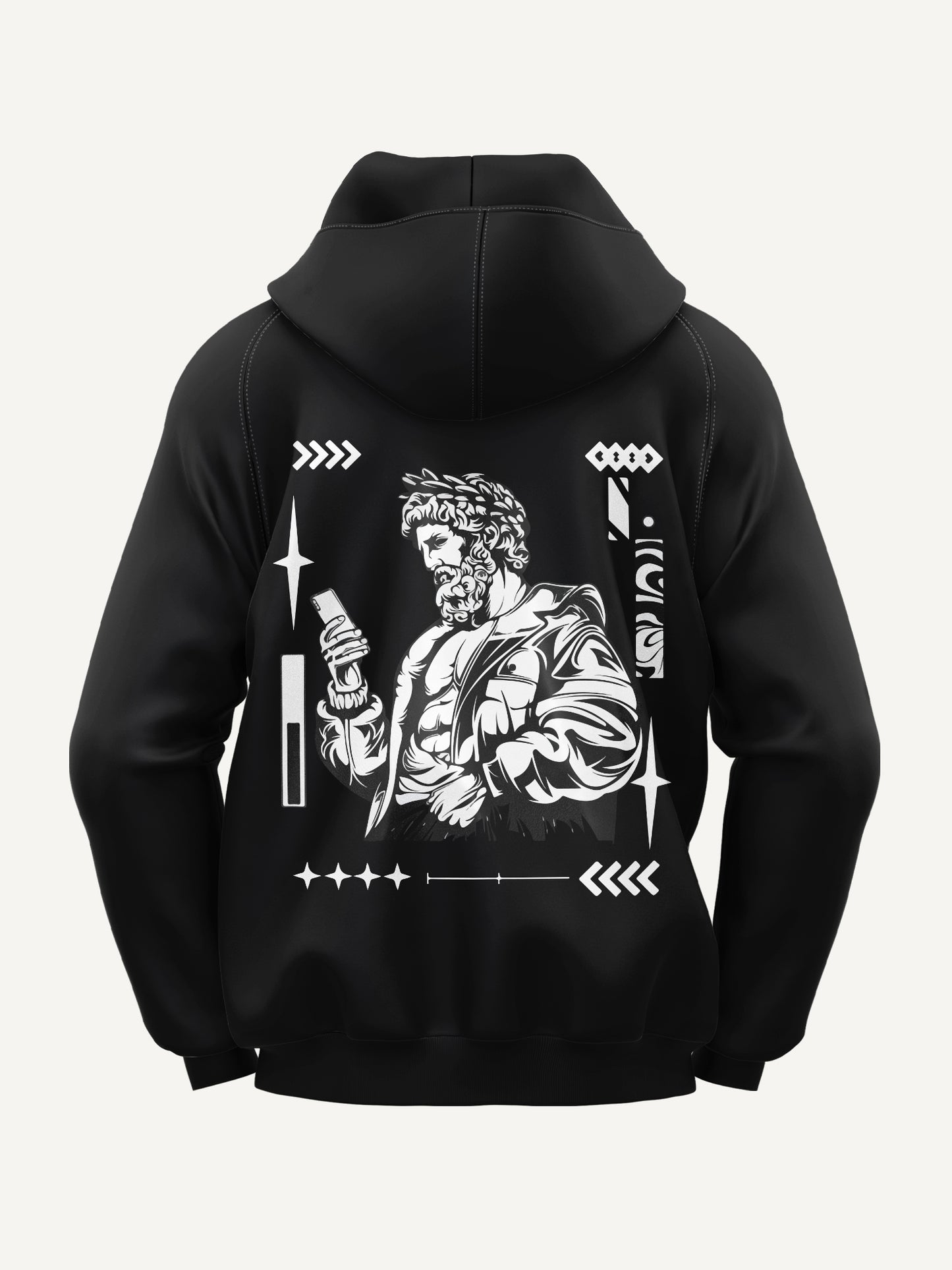 Black Scroll King Hoodie